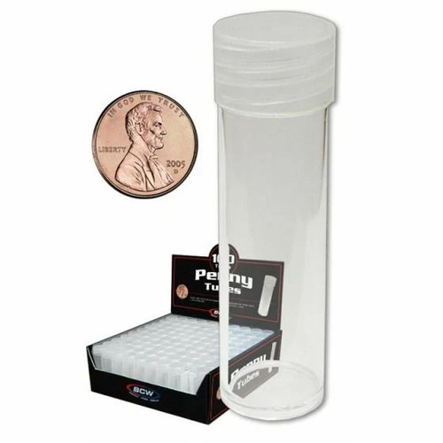 Round penny cent clear - 10, us