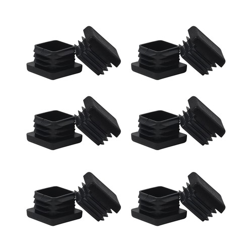 Pack 1x1 inch black plastic - 1x1,